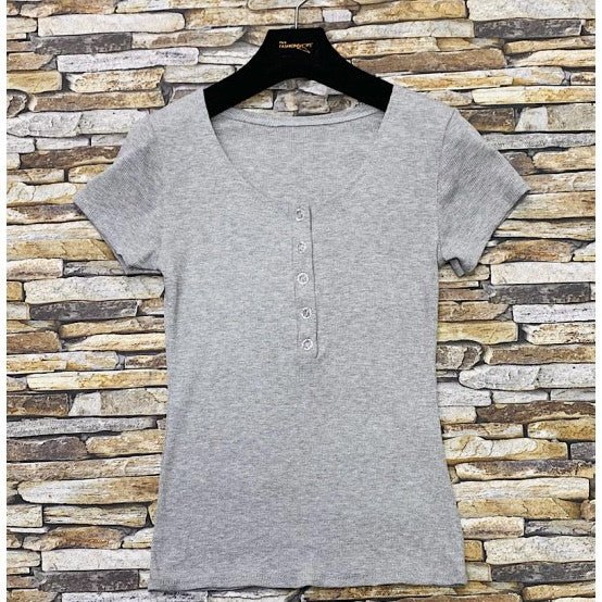 T - SHIRT CÔTELÉ - L'autre mode
