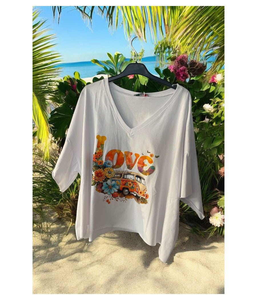 tee shirt court oversize - L'autre mode