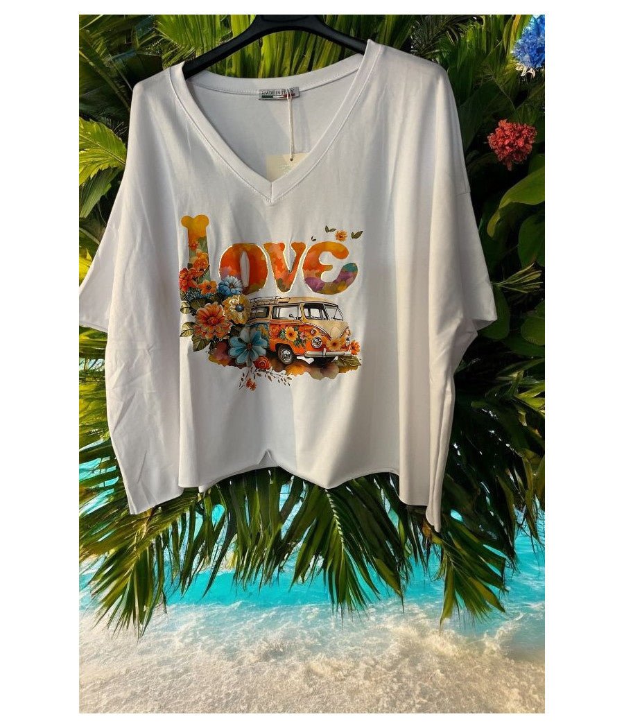 tee shirt court oversize - L'autre mode
