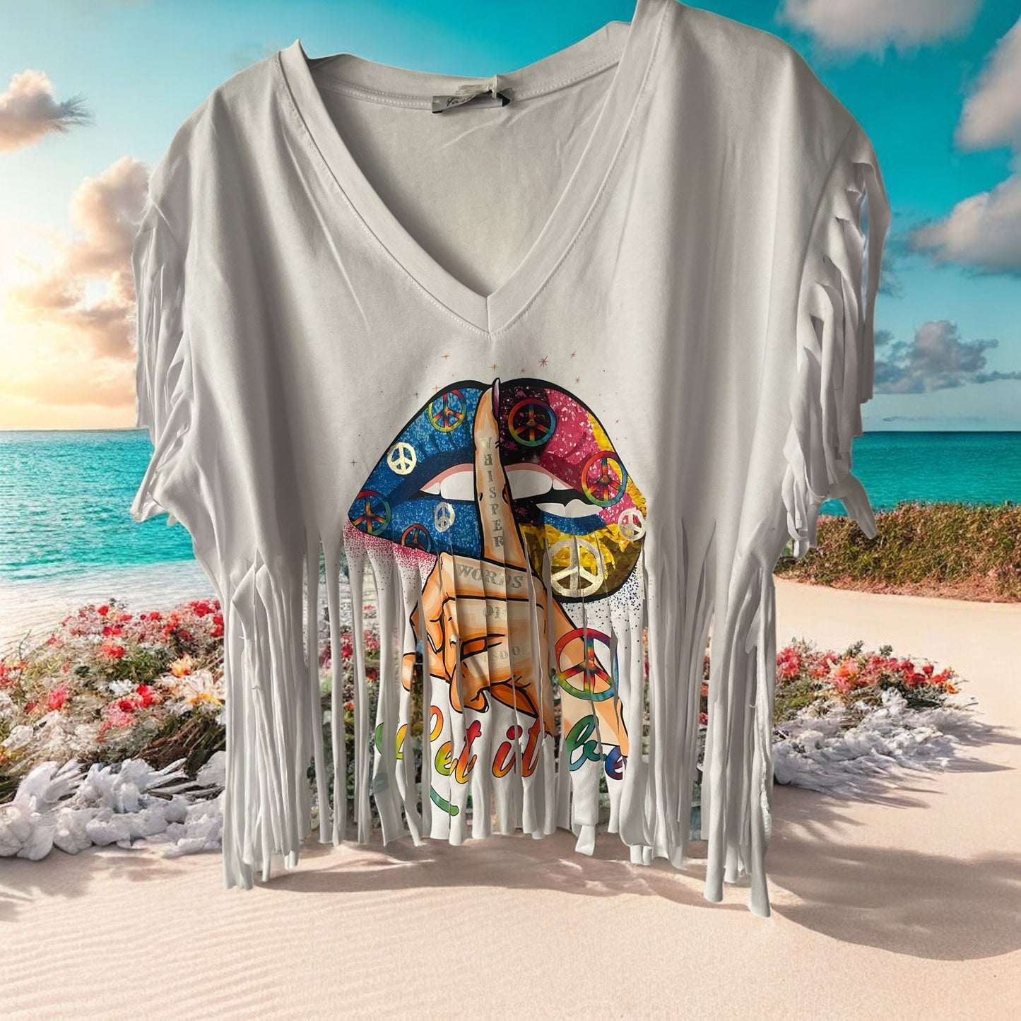 tee shirt frangy - L'autre mode