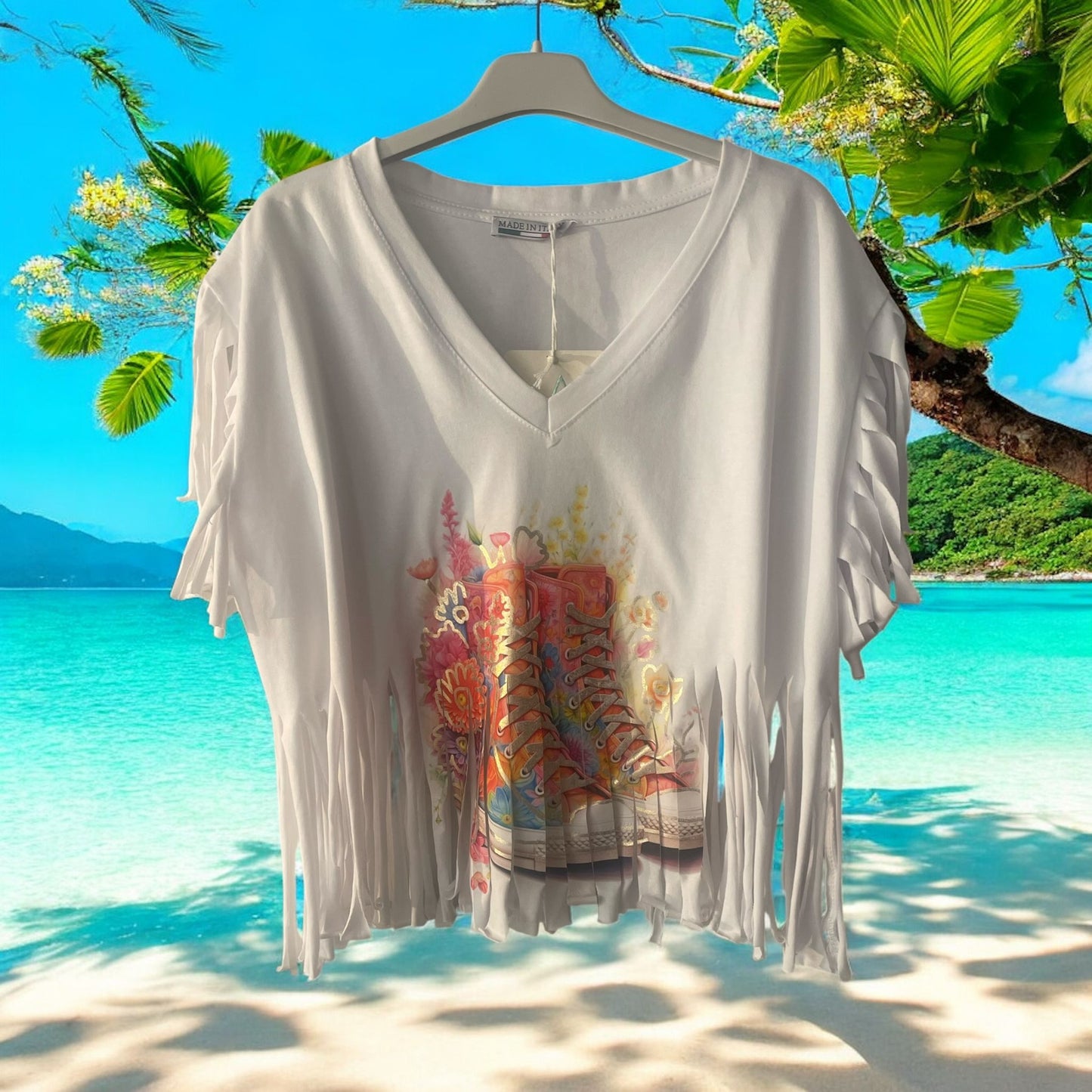 tee shirt frangy - L'autre mode