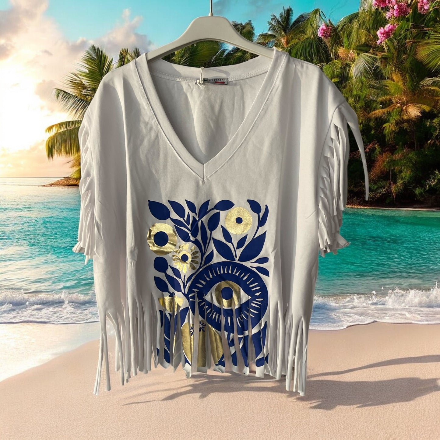 tee shirt frangy - L'autre mode