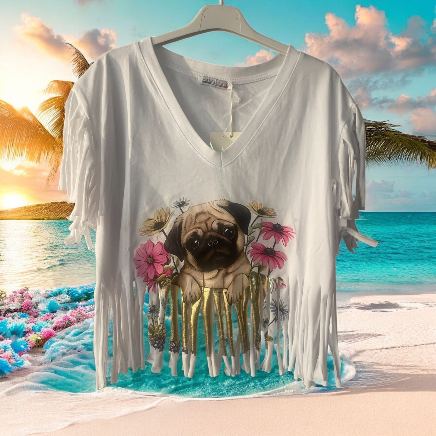 tee shirt frangy - L'autre mode