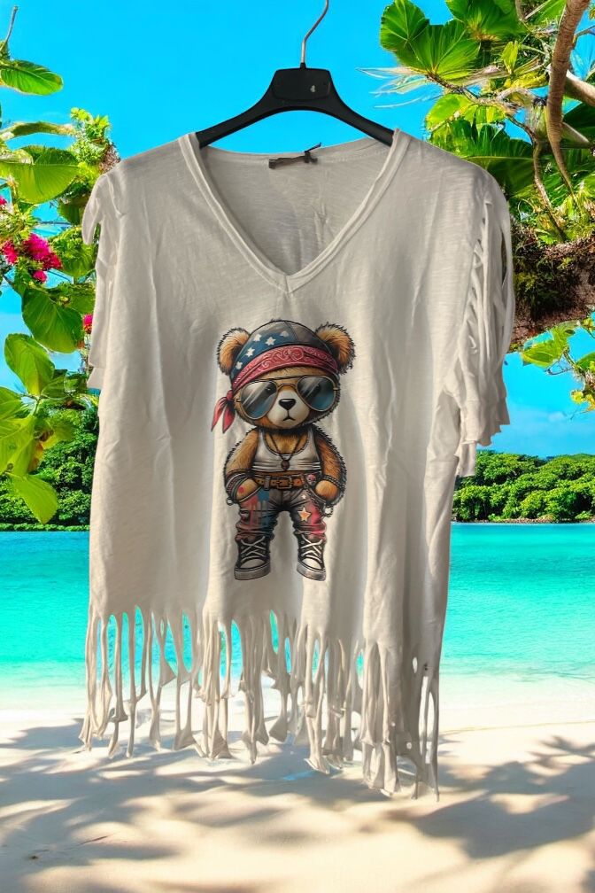 tee shirt on the beach - L'autre mode