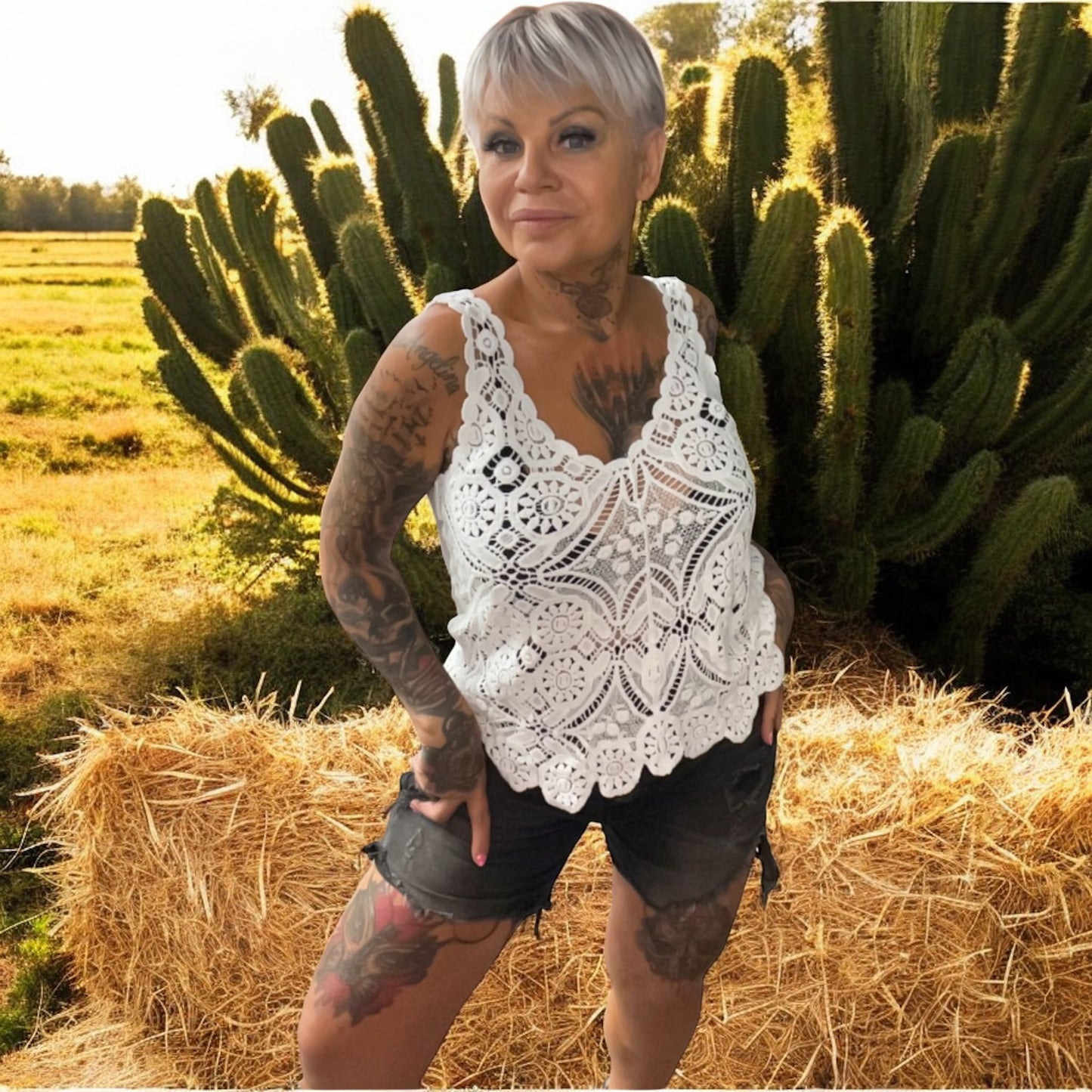 top dentelle de luxe - L'autre mode