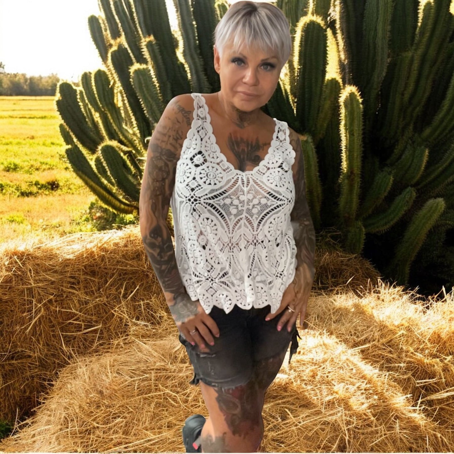 top dentelle de luxe - L'autre mode