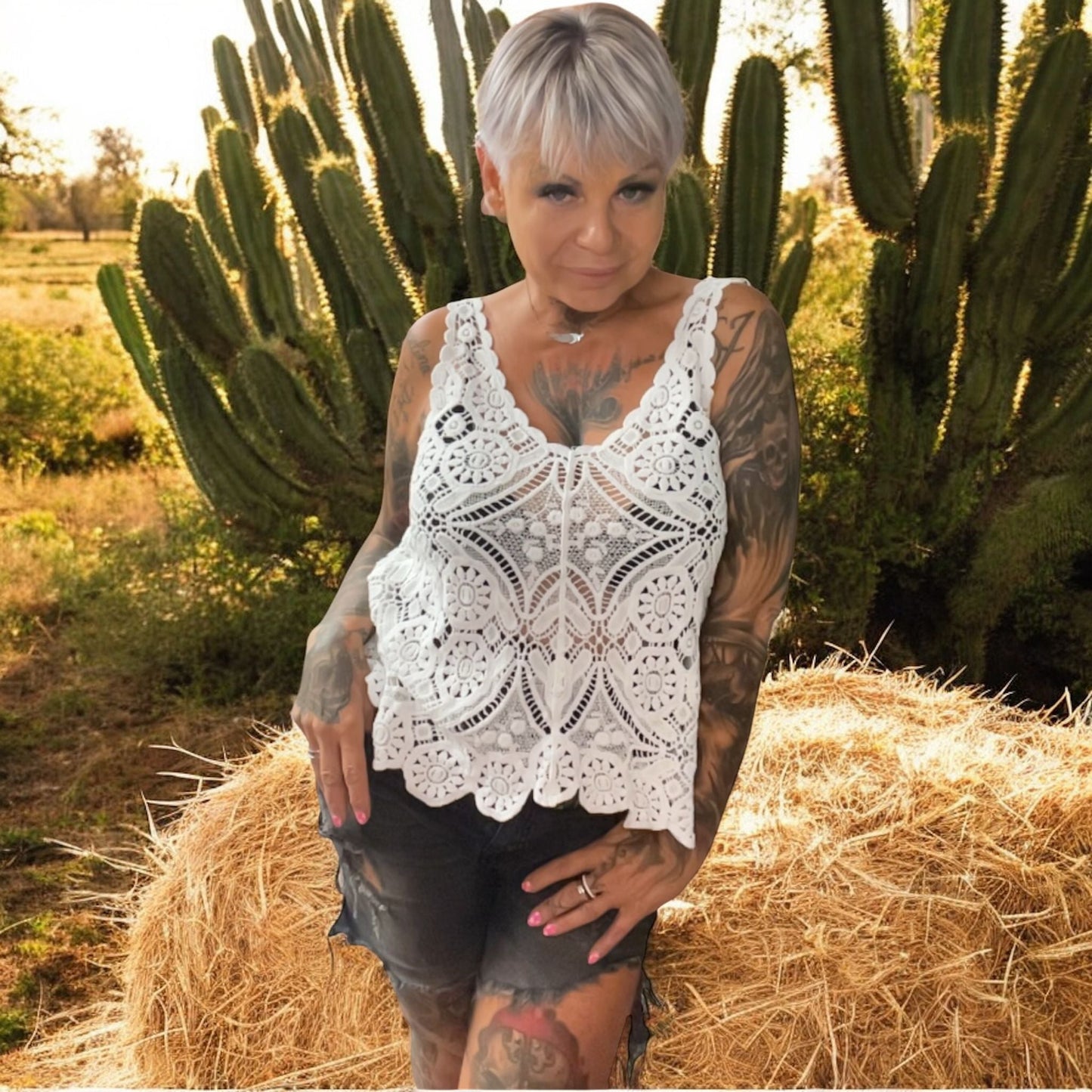 top dentelle de luxe - L'autre mode