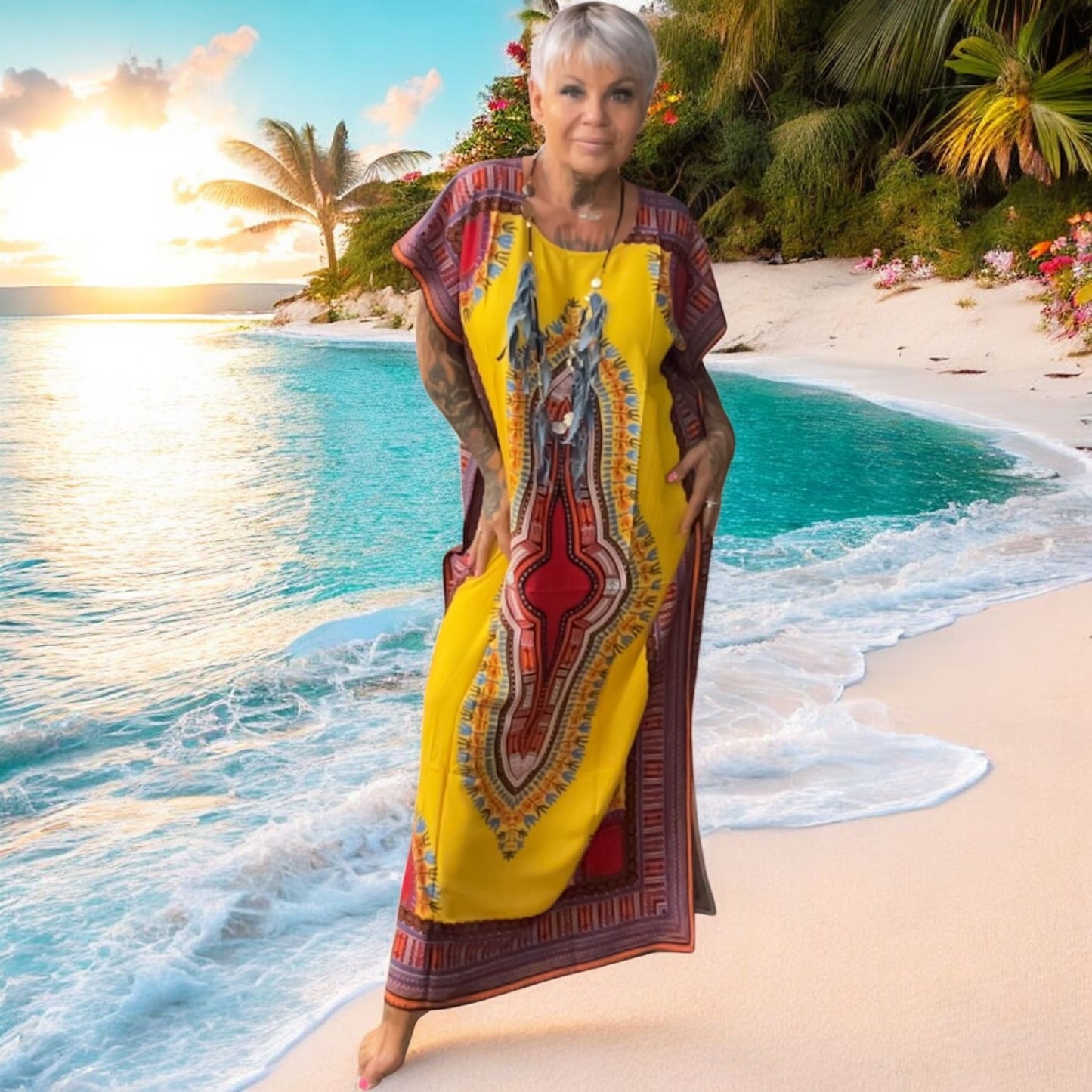 tunique robe longue casablanca - L'autre mode