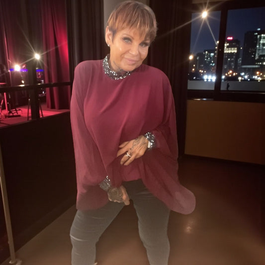 tunique voile et sequins - L'autre mode