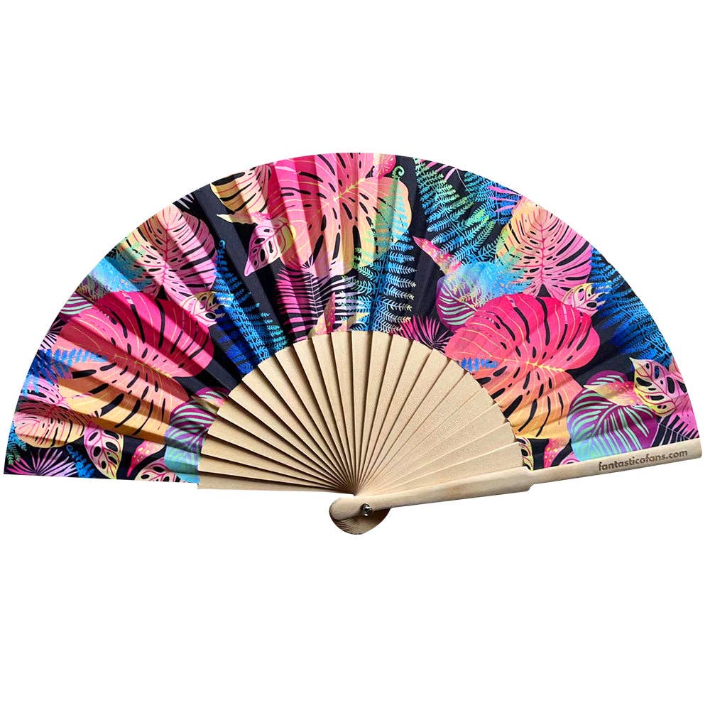 Ventilateur Tropical Jungle Print 23 cm - L'autre mode
