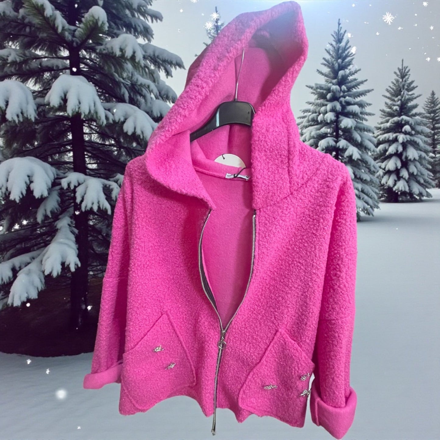 veste bouclette fantaisie - L'autre mode