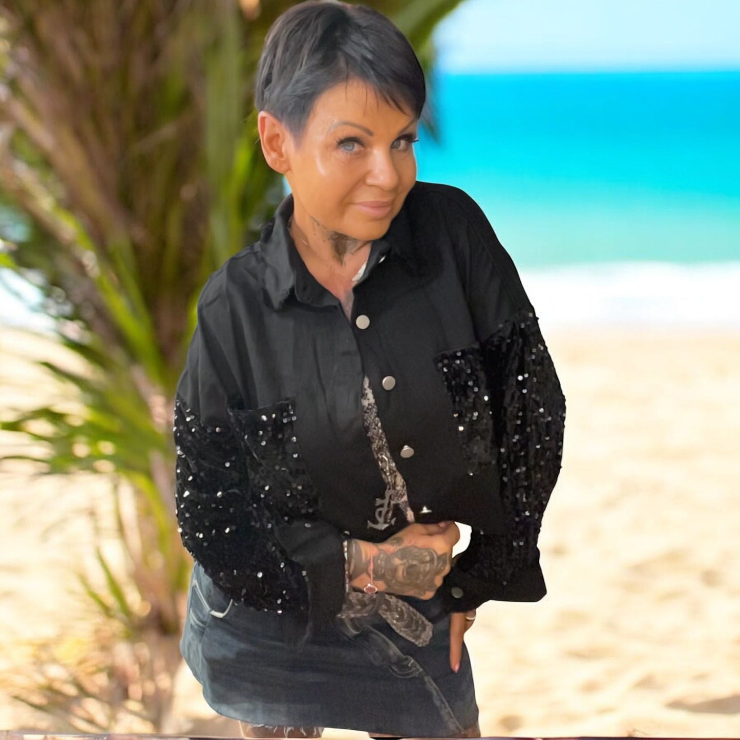 veste jeans and lights - L'autre mode