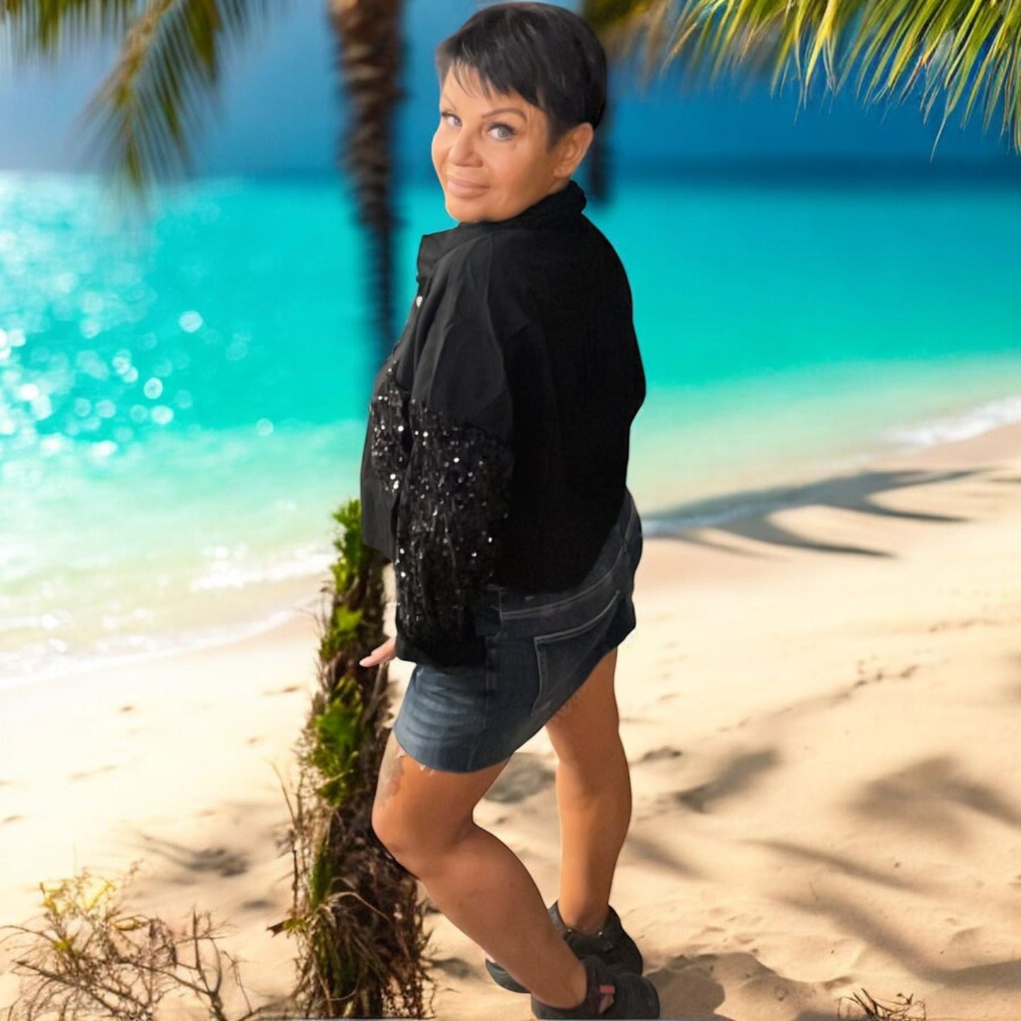 veste jeans and lights - L'autre mode