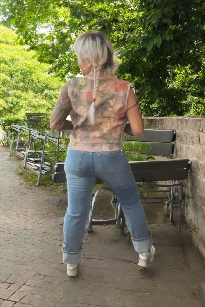 veste jeans sans manche réversible duo - L'autre mode