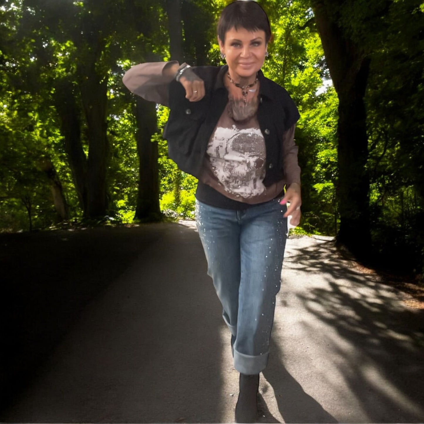 veste sans manche overblack - L'autre mode