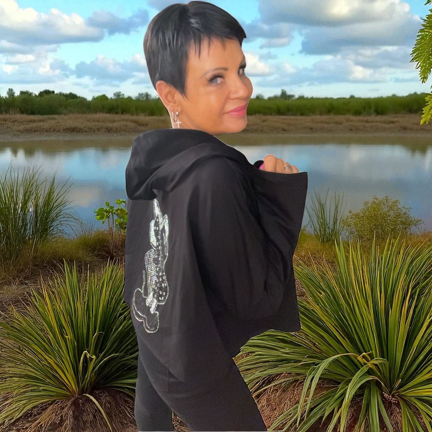 veste sweat courte mickey - L'autre mode