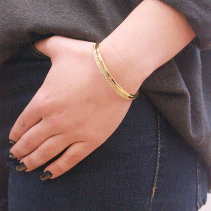 Bracelet Elegant - Doré Et Cristal