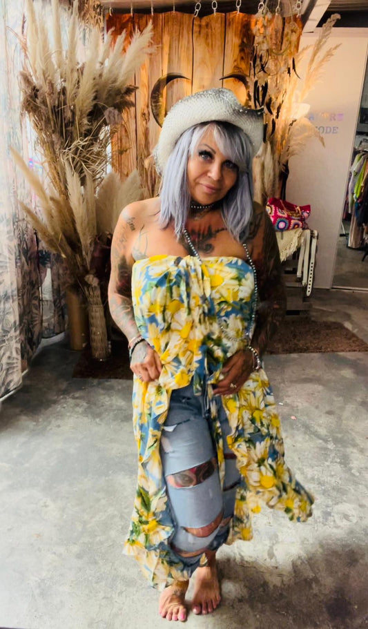 BLOUSE PARÉO SOLEIL