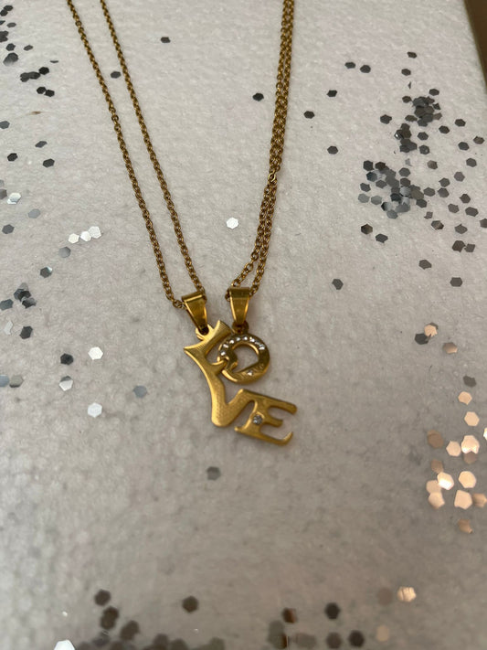 RAS DE COU LOVE ET ZIRCON