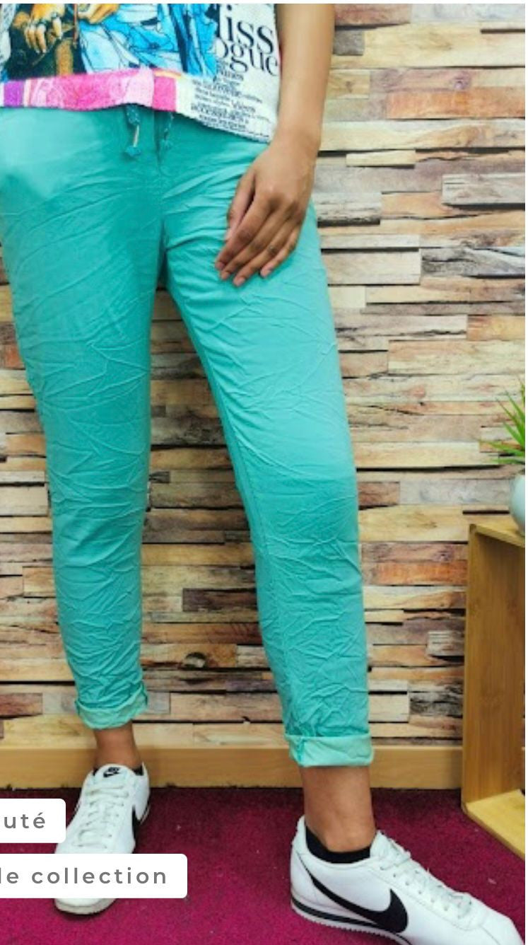 PANTALON JOG FROISSÉ
