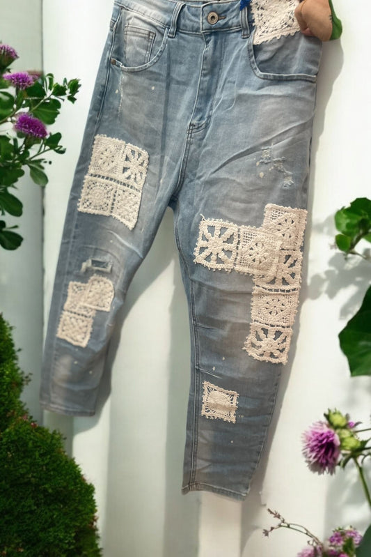 jeans dentelle party(réservé)