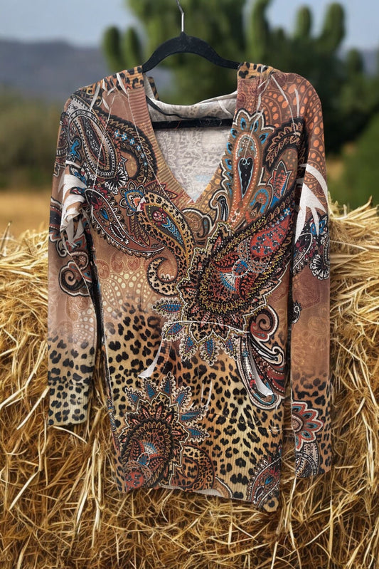 pull tunique fin indian