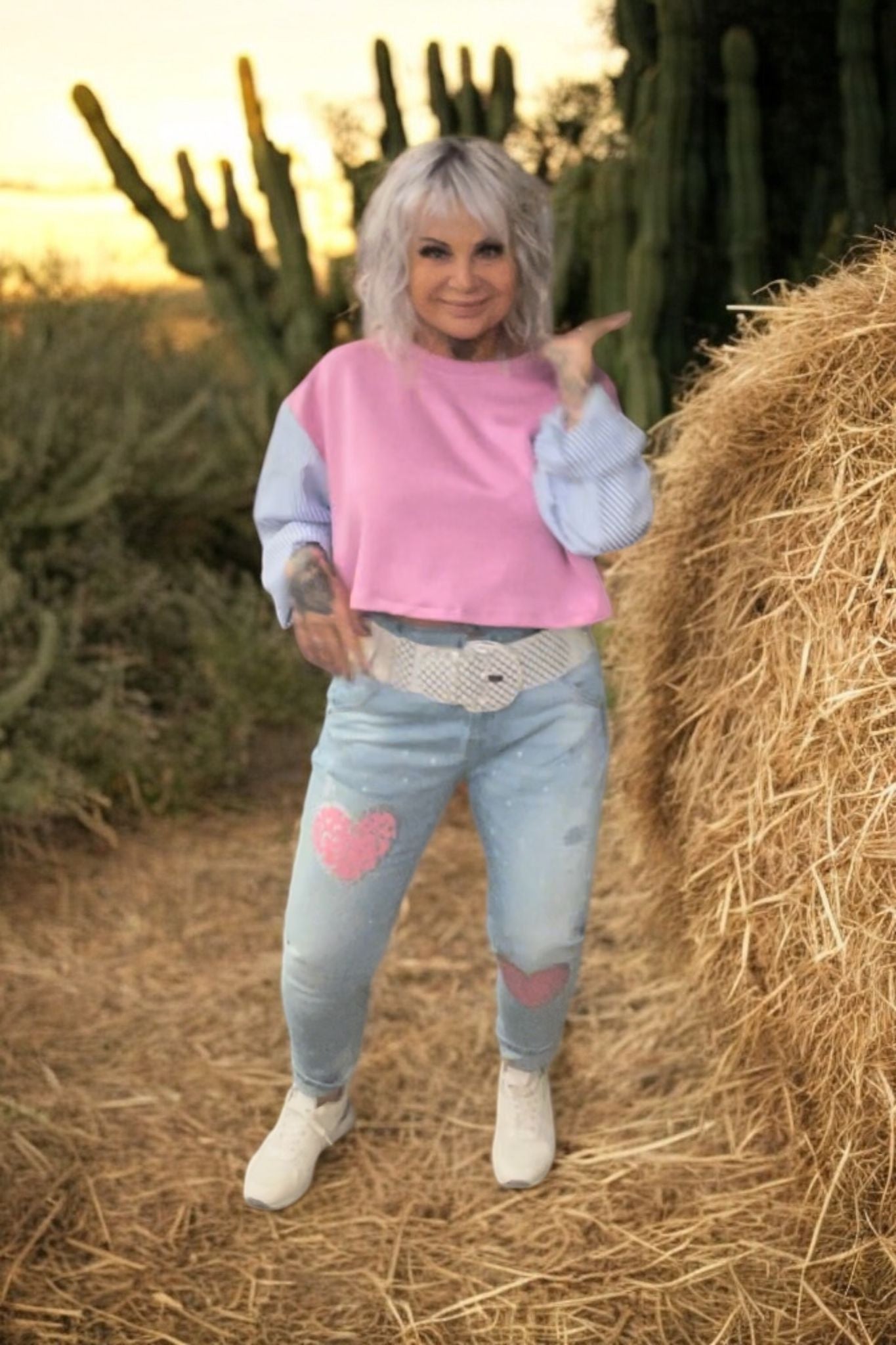 tunique rayée sweat duo