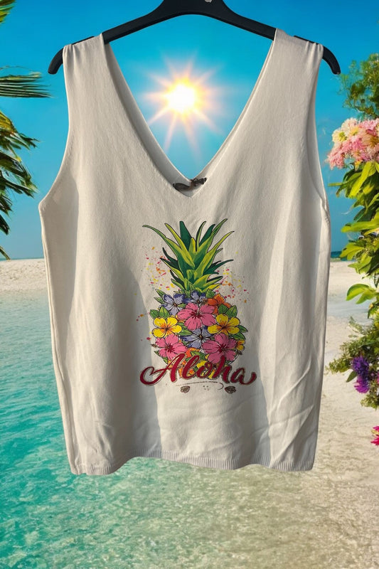 blouse mailles à thèmes