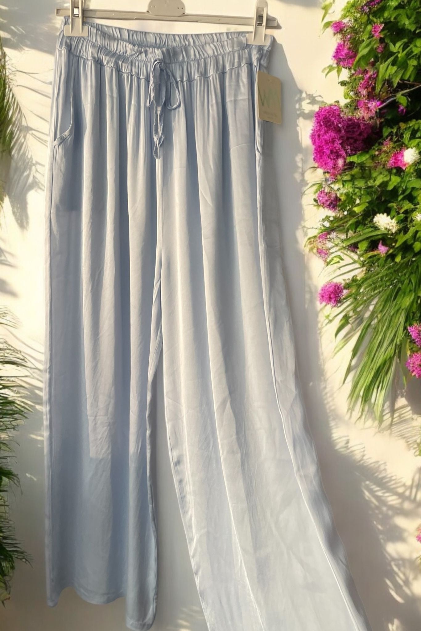 pantalon fluide satiné
