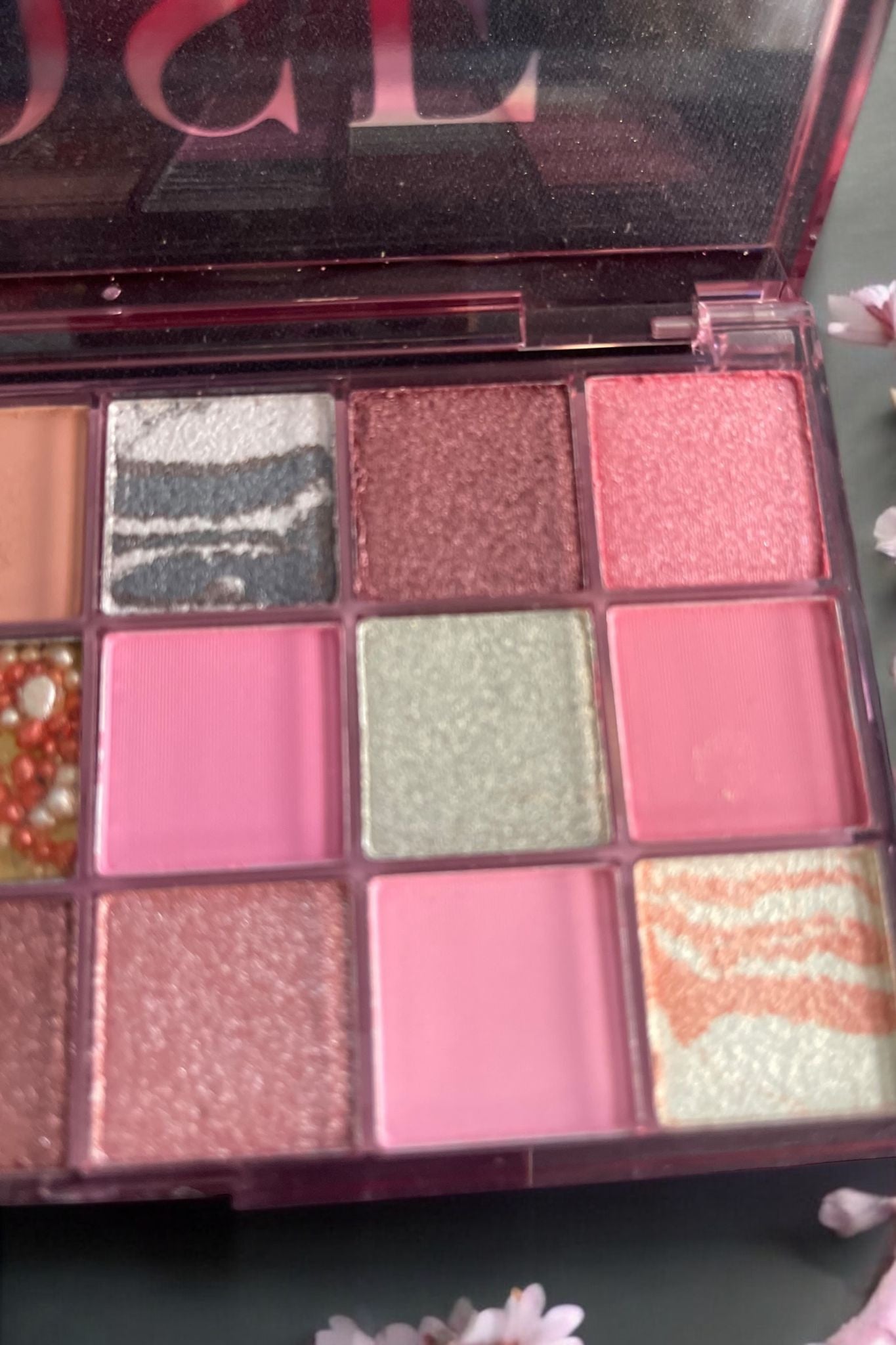 palette fards paupières rose