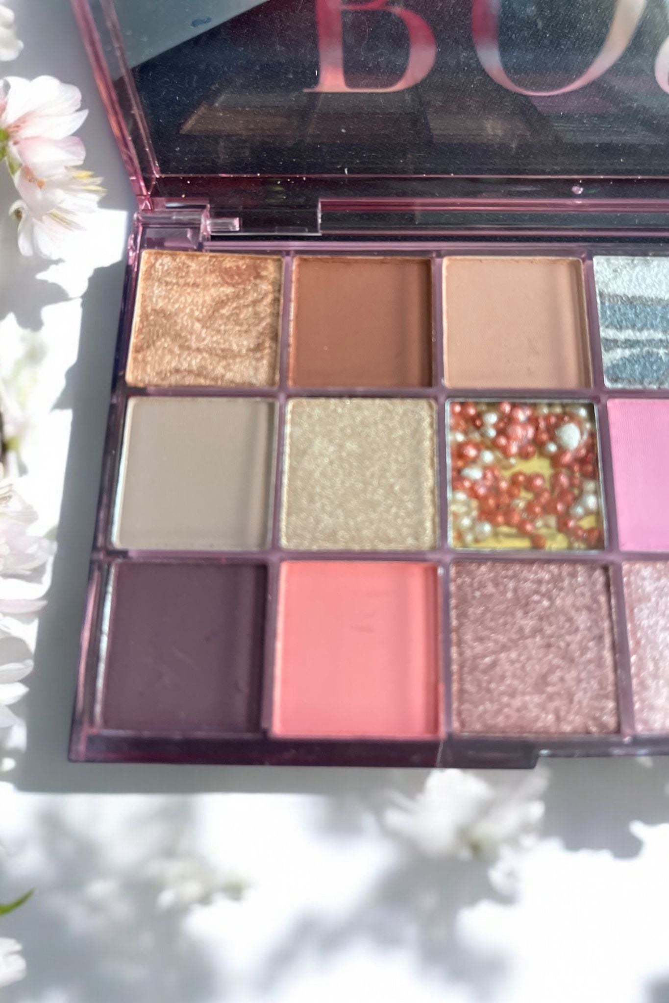 palette fards paupières rose
