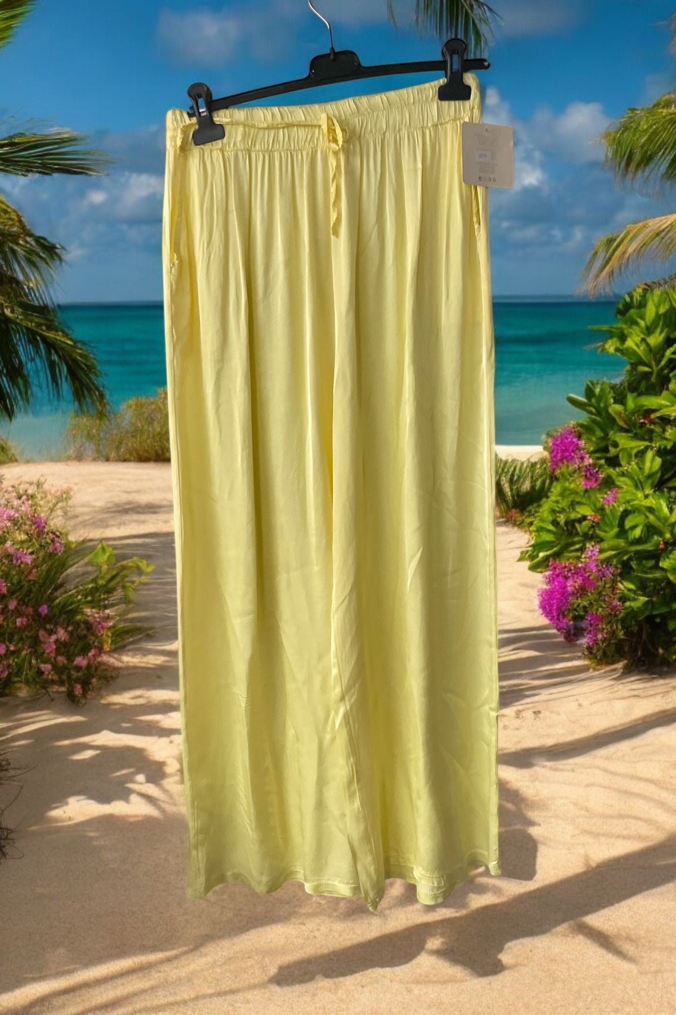 pantalon fluide satiné