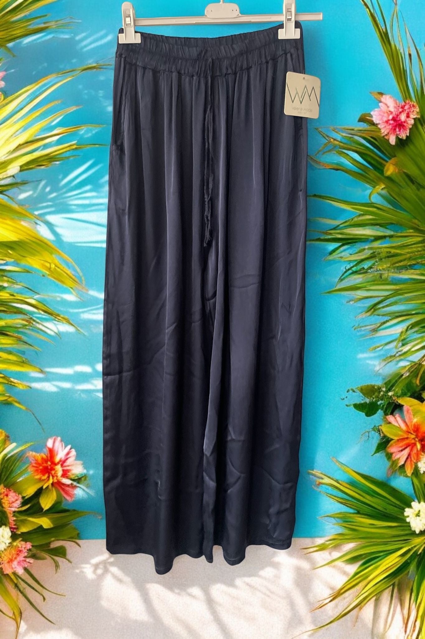 pantalon fluide satiné