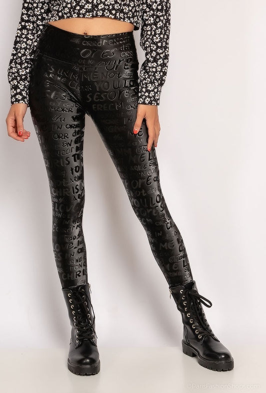 LEGGINGS LETTRAGE 3D
