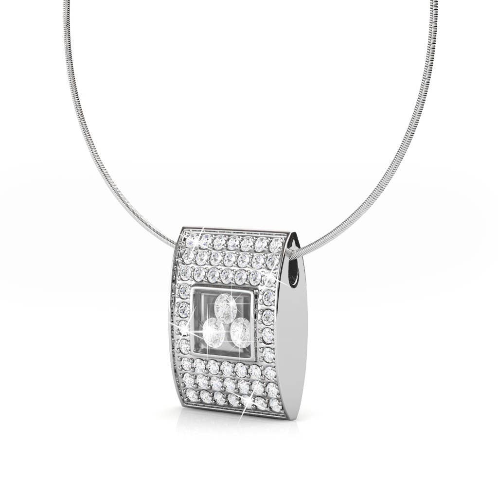 Pendentifs Lush - Argenté Et Cristal