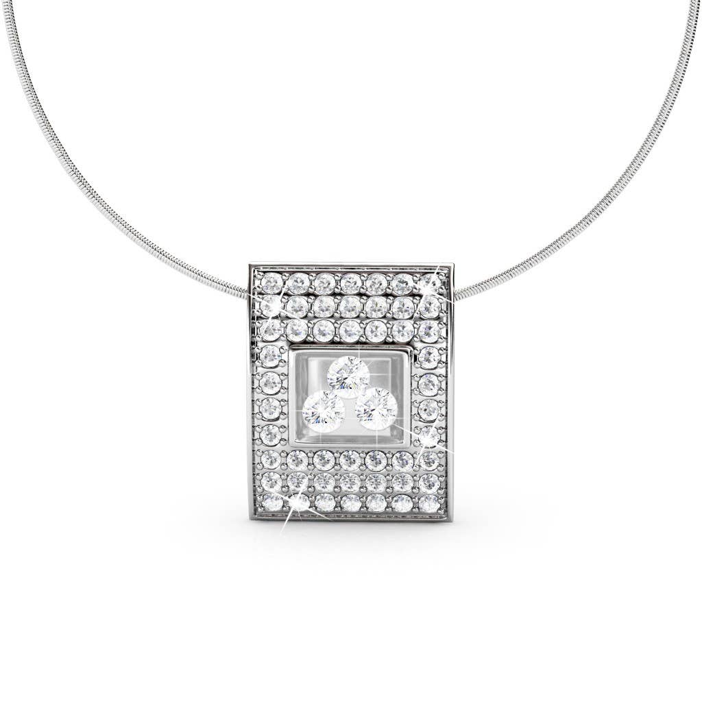 Pendentifs Lush - Argenté Et Cristal