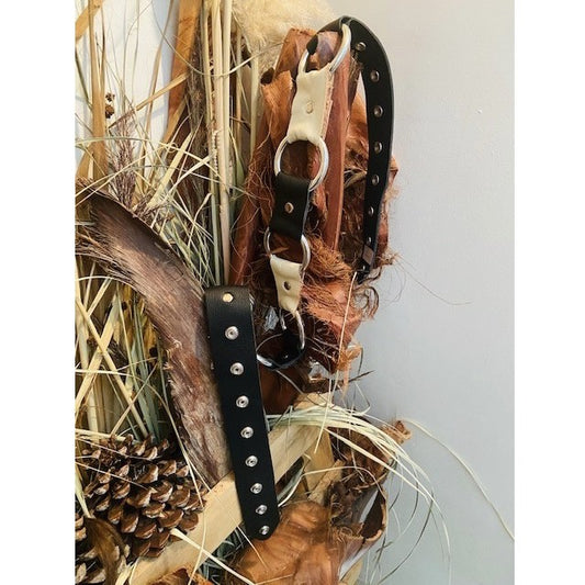 CEINTURE NOIR ET BLANCHE NATURELLE RE-L.Y.S