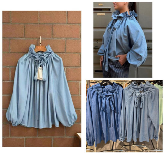 BLOUSE OVERSIZE FRONCEE