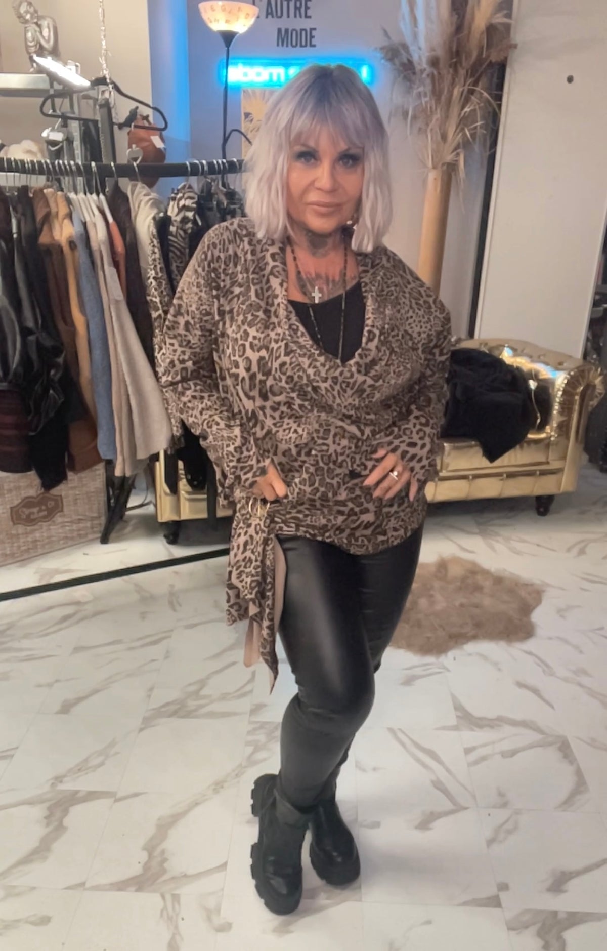 Gilet pull asymétrique