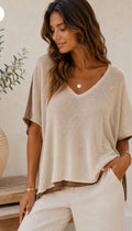 Pull bi color coton
