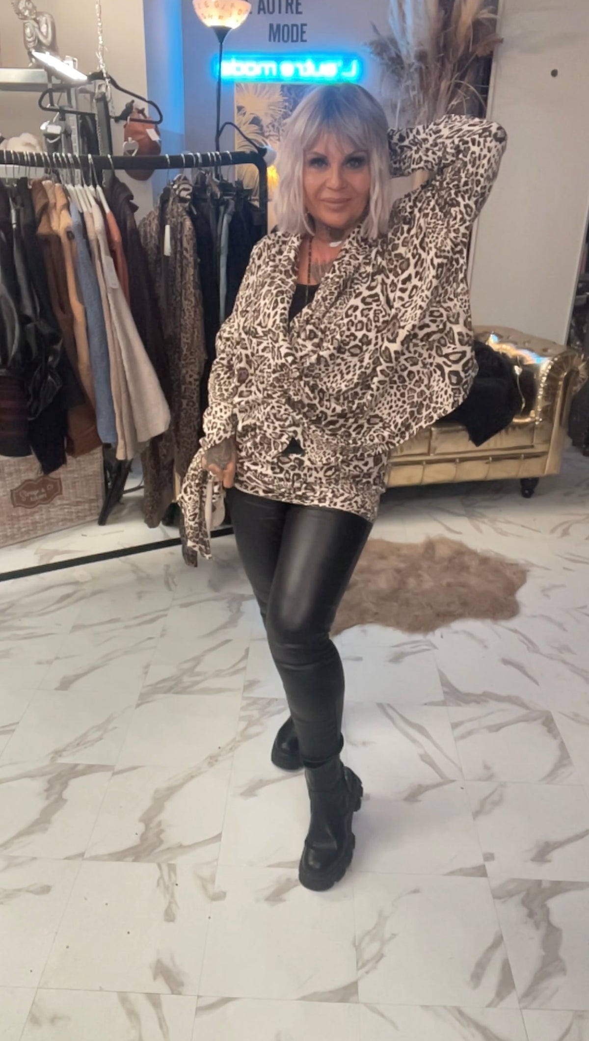 Gilet pull asymétrique