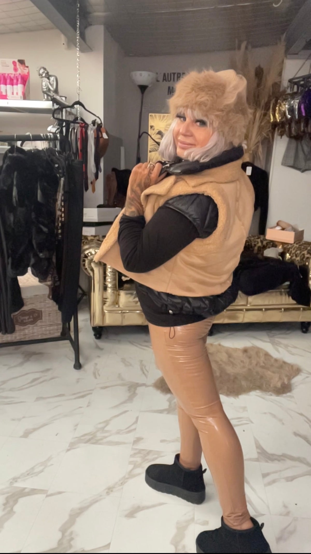 Gilet sans manche pilou pilou