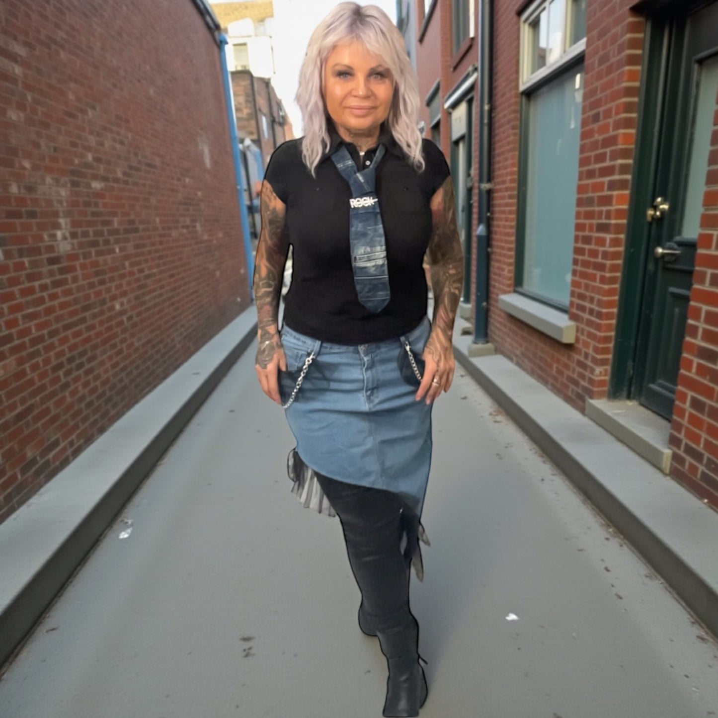 Jupe asymétrique fantasia