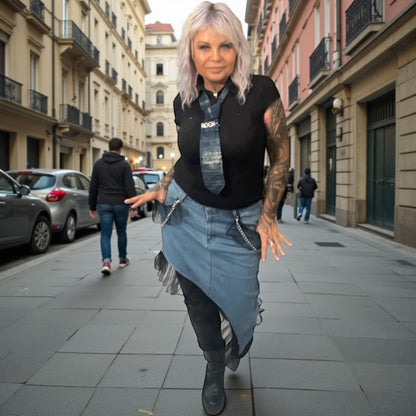 Jupe asymétrique fantasia