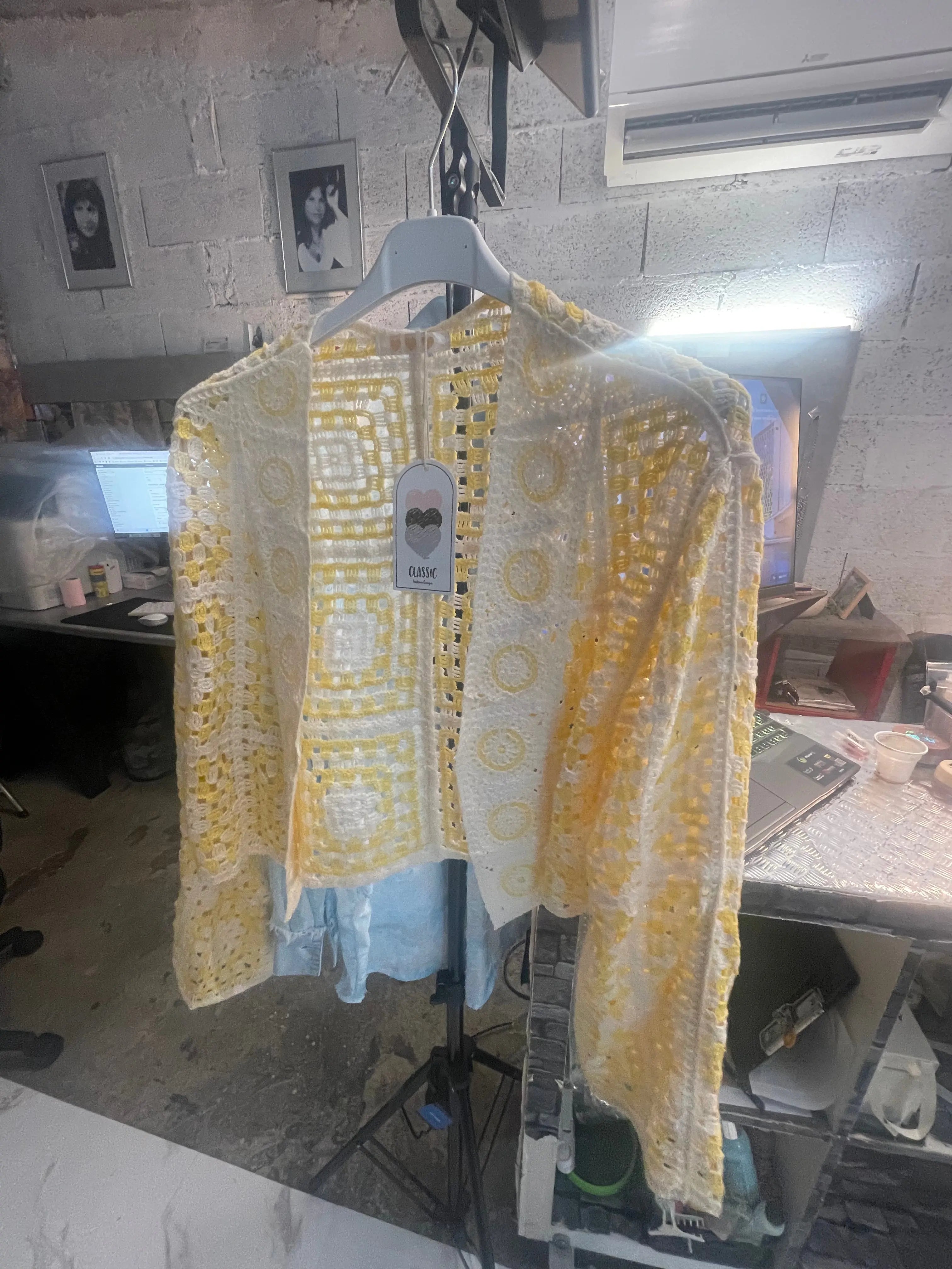 Gilet crochet court L'autre mode
