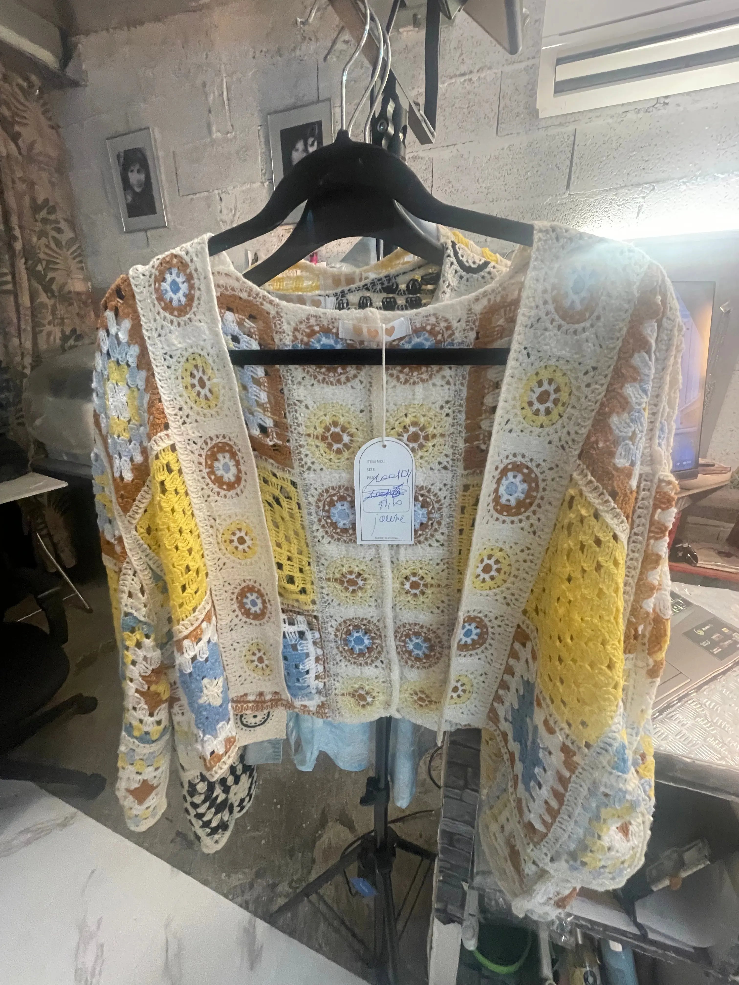 Gilet crochet court L'autre mode