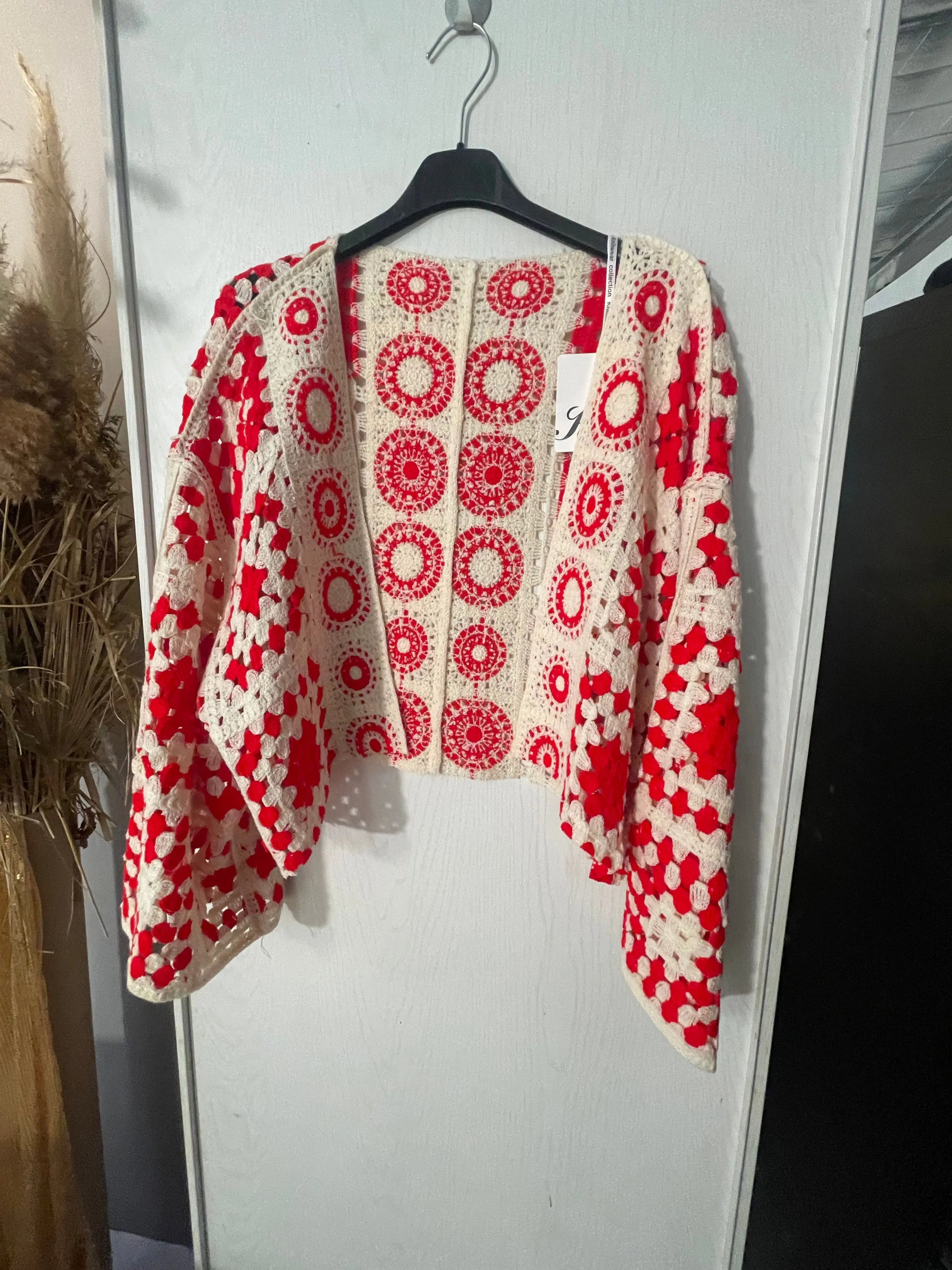 Gilet crochet court L'autre mode