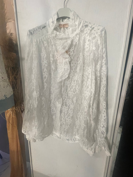 Chemisier dentelle de lumière