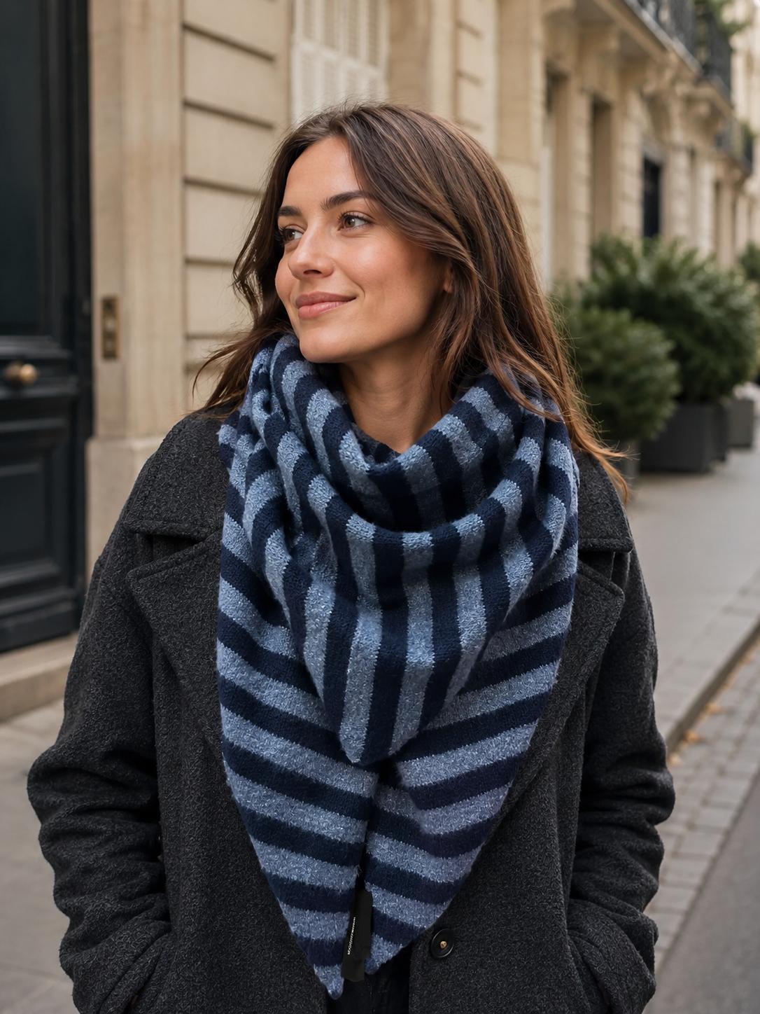 Écharpe marin d'hiver