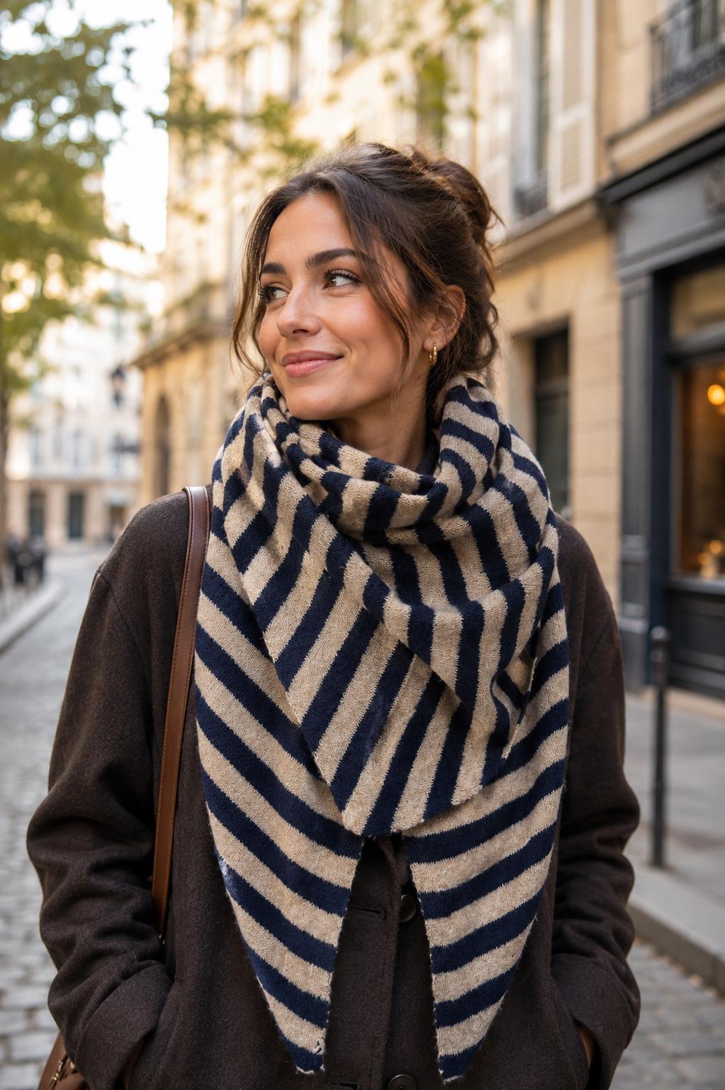 Écharpe marin d'hiver
